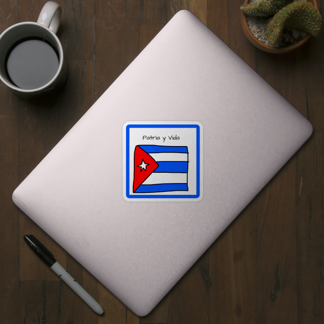 Patria y Vida Cuban Flag by VazMas Design